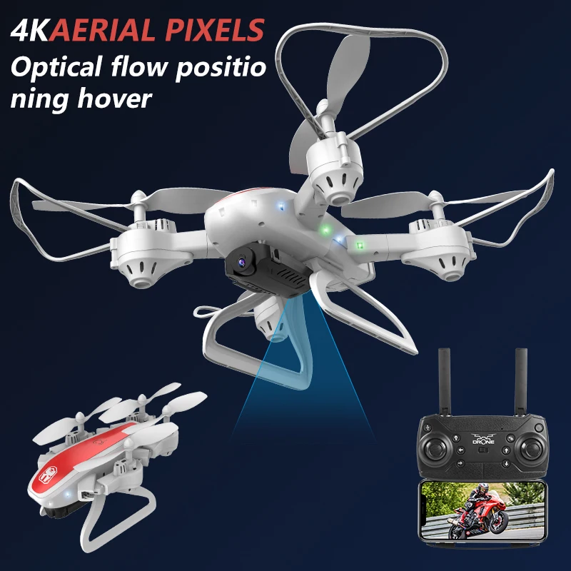 Дрон 4k камера с большим диапазоном Складывающийся Wifi Fpv жестовая фотография
