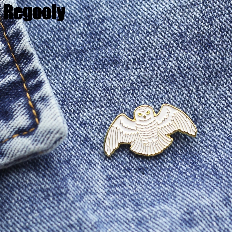 Винтажные булавки для одежды Hedwig с изображением орла совы детей мужчин женщин