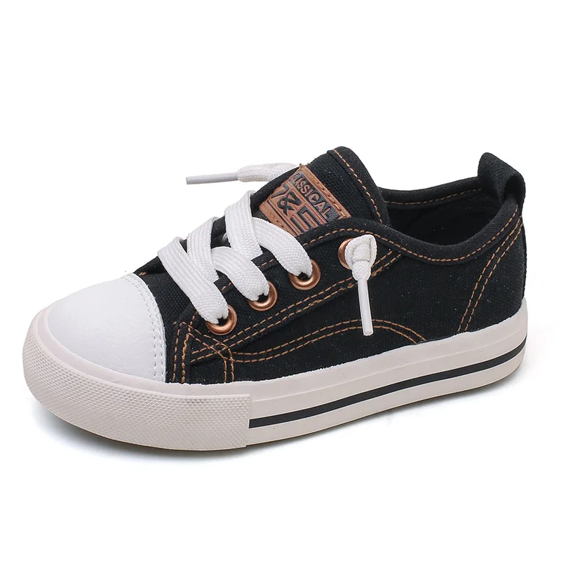 

2021 Autumn Kids Shoes For Boys Children Canvas Shoes Sport Student Fashion Casual Running Shoes Girls Sneakers Flat Non-slip