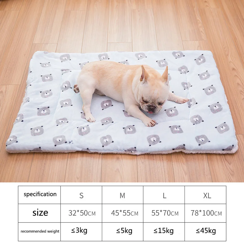 

Soft Pet Dog Blanket Warm Comfortable Flannel Printing Washable Pets Mat Sleeping Beds For Small Medium Dogs Cat Pet Accessories