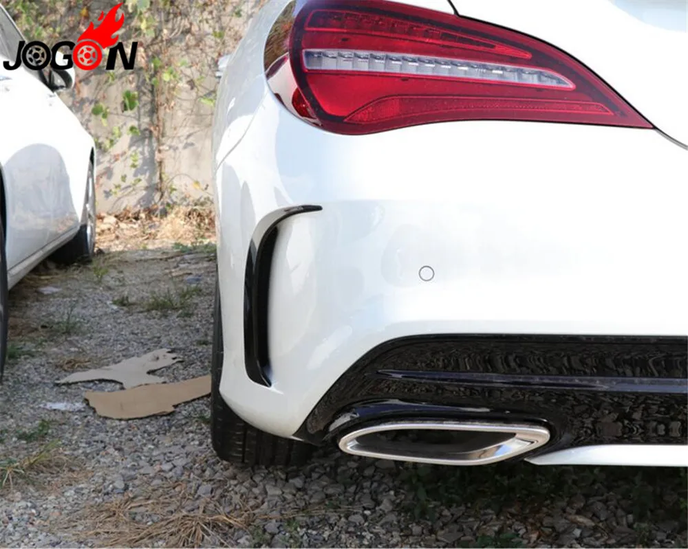 Глянцевый черный бампер боковой дышащий каркас спойлер для губ отделка крышки