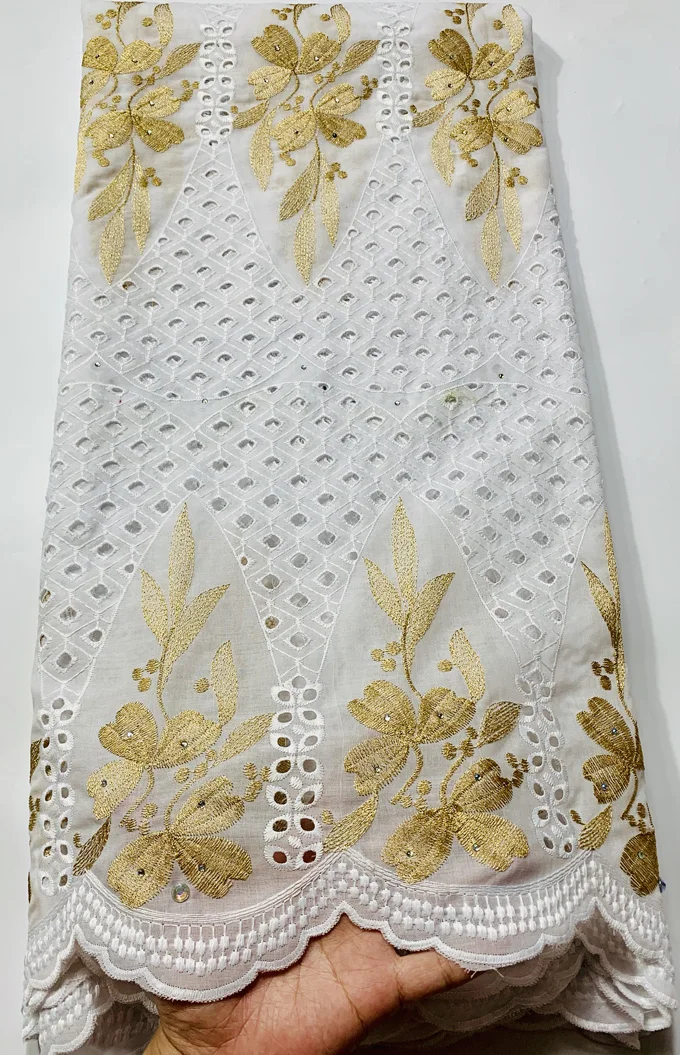 Швейцарская вуаль из чистого хлопка кружевная ткань в швейцарском стиле с