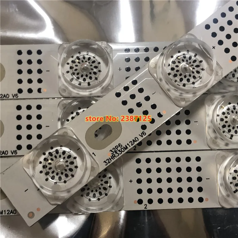 

585 мм светодиодный Подсветка полосы 12 лампа для TCL 32 "ТВ LVW320NEAL 32HR330M12A0 V3 4C-LB3212-HR01J 32P6 32P6H 32P6H 6В/светодиодный