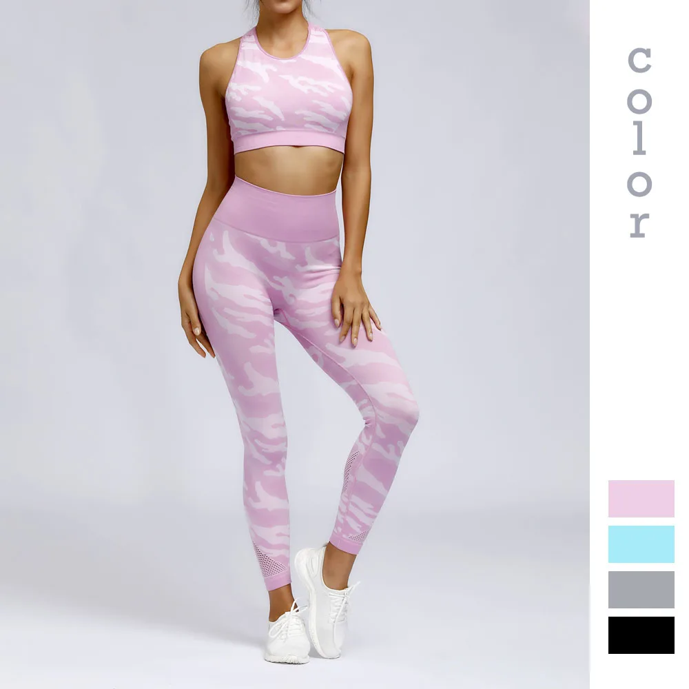 Леггинсы для спортзала Moonglade костюм йоги спортивный фитнеса из двух предметов