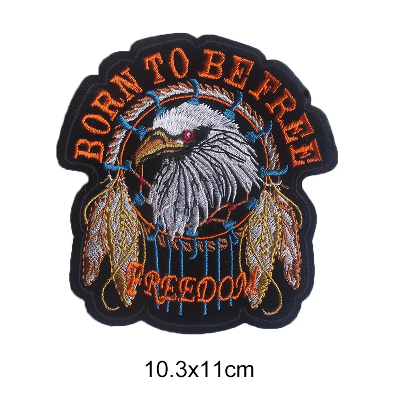 Панк череп орел крутой Железный На заплатках на одежде наклейки ткани рюкзак