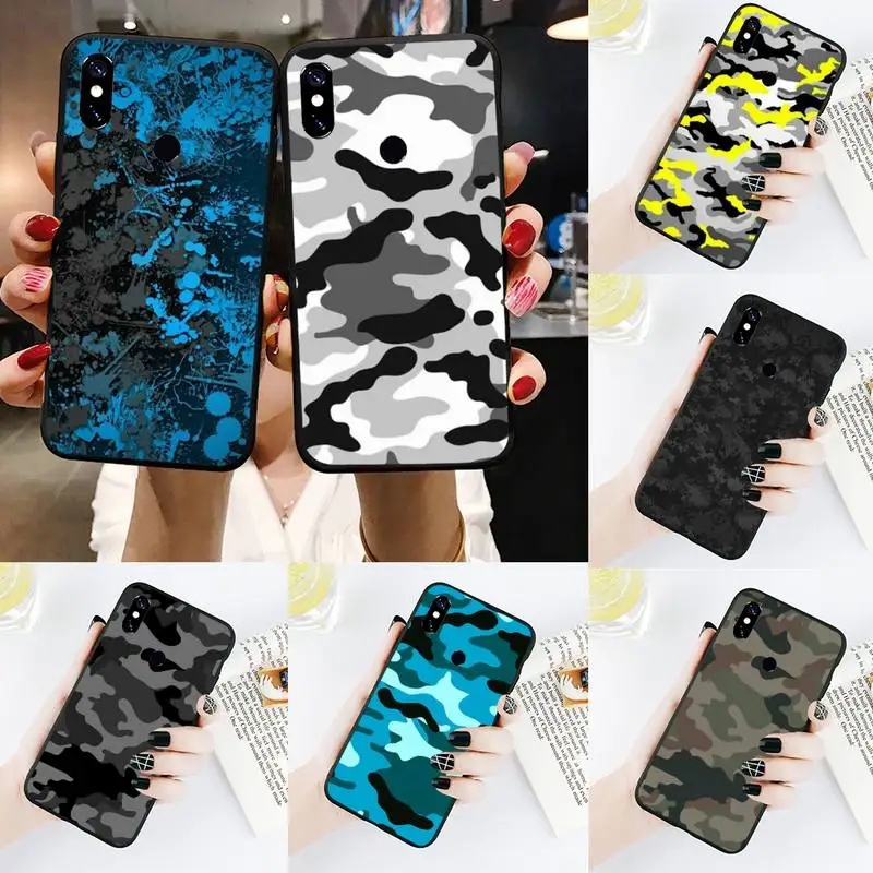 

Military Army Camo Camouflage Pattern Phone Case For Xiaomi Redmi Note 4 4x 5 6 7 8 pro S2 PLUS 6A PRO