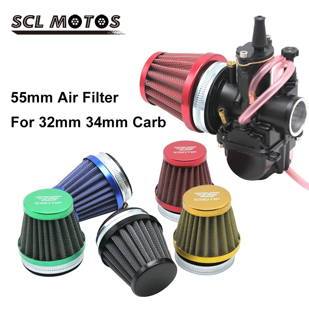 SCL MOTOS 1 шт. 55 мм воздушный фильтр интерфейс чашки алюминий универсальный для 32 34 PWK