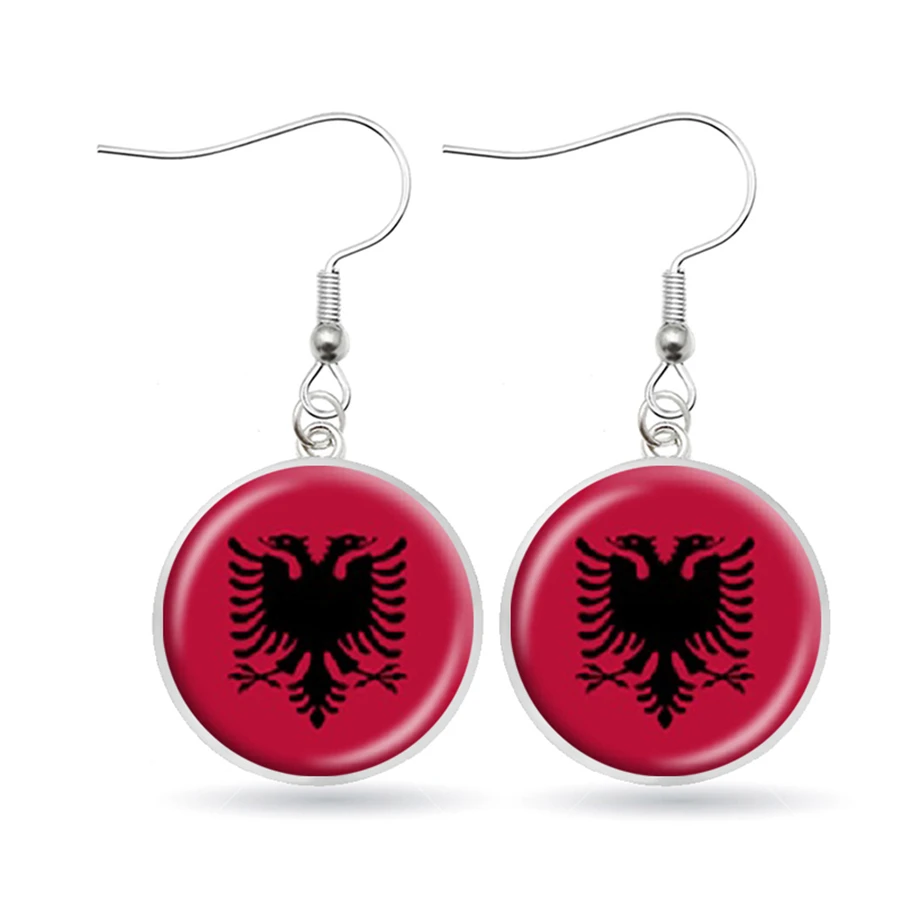 National Flag Earrings Italy Spain Portugal Greece Vatican Croatia Andorra Slovenia Romania Malta Serbia Dangle Jewelry | Украшения и