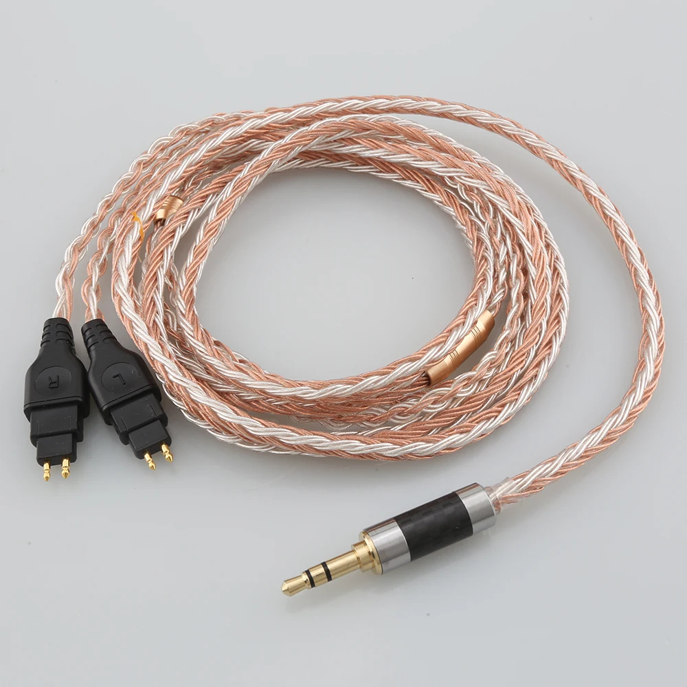 Высококачественный 3 5 XLR 16 ядер OCC посеребренный смешанный кабель для наушников