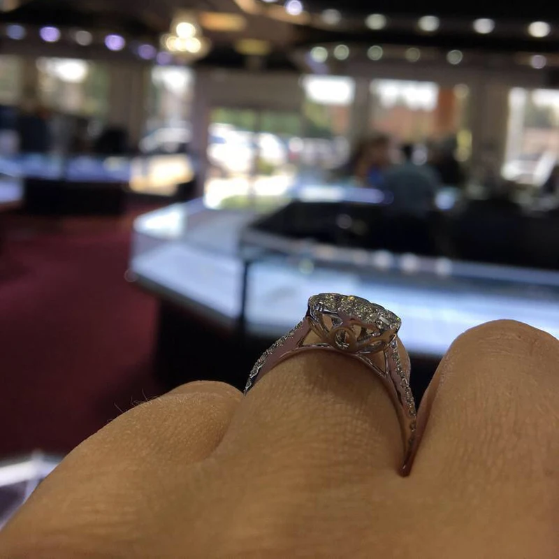 MENGYI модный дизайн кубический цирконий кольца Свадебные ювелирные изделия