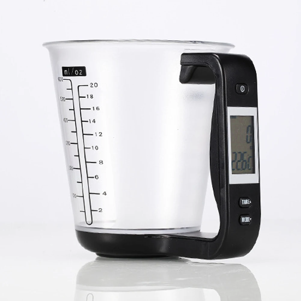 

Electronic Measuring Cup Kitchen Scales Digital Beaker Host Weigh Temperature Measurement Cups With LCD Display
