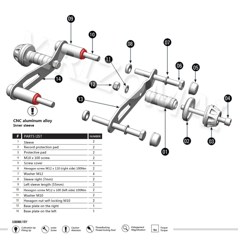 Защита от падения мотоцикла рама ползунок обтекатель защита ударов для BMW F850GS F750GS