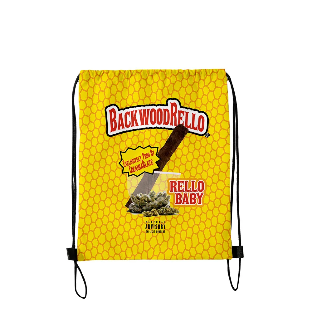 

3D new bundle pocket backwoods peripheral fashion trend large capacity polyester waterproof drawstring pocket