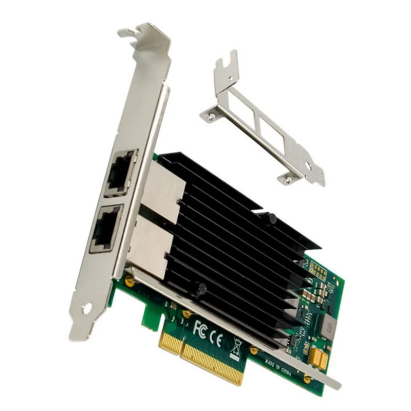 PCI-E X8 Gigabit Server Network Card X540 Dual Electrical Port 10GbE Ethernet NICs for PC