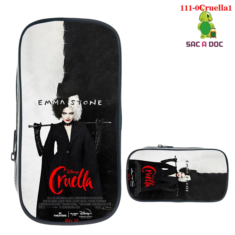 

Сумка для карандашей Cruella с 3D принтом, женские косметички, сумка для хранения канцелярских принадлежностей, чехол для карандашей Cruella, школь...