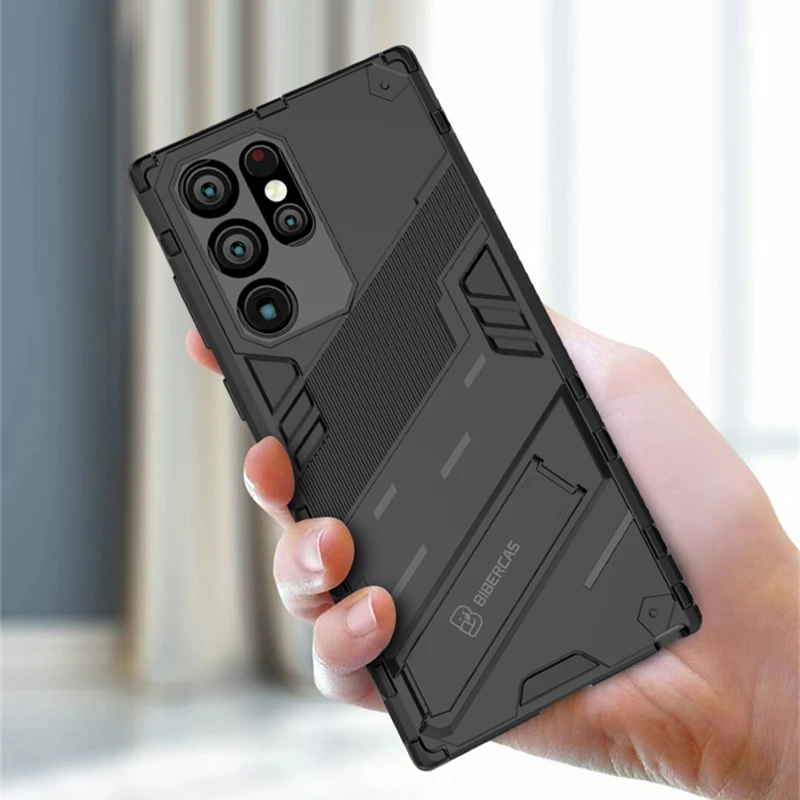 For Samsung Galaxy S22 Ultra Case Protective Case For Samsung S22 Ultra Cover Hard Armor Phone Holder Cover Galaxy S22 Ultra