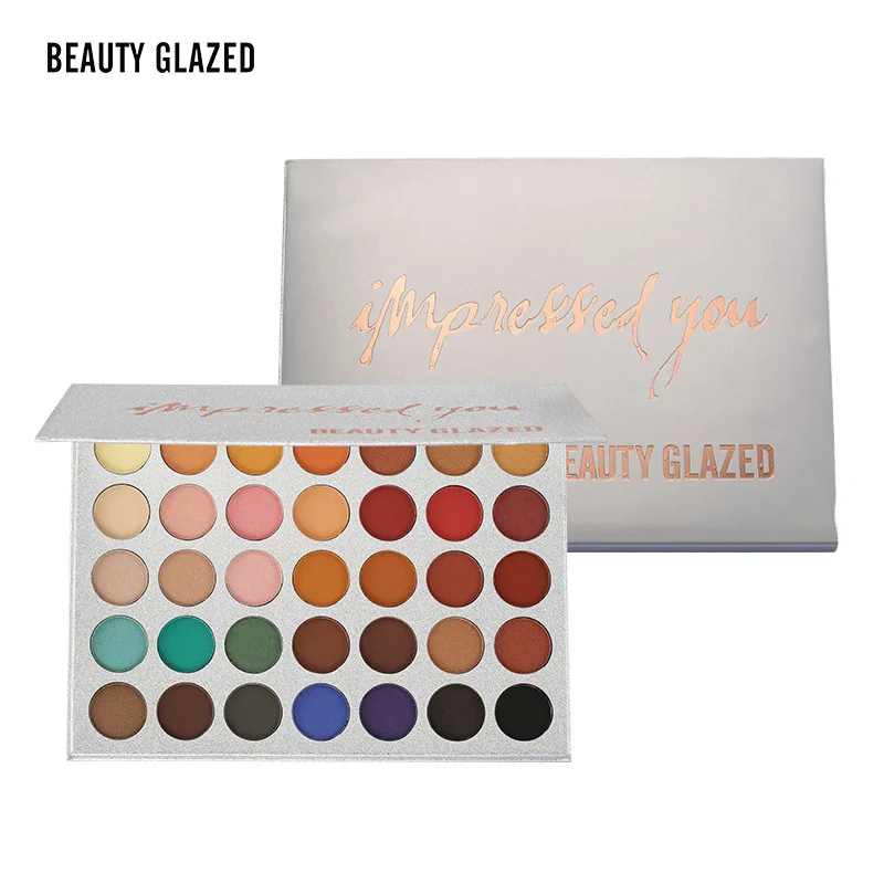Beauty Glazed матовые мерцающие большие тени для век палитра стойких нюдовых