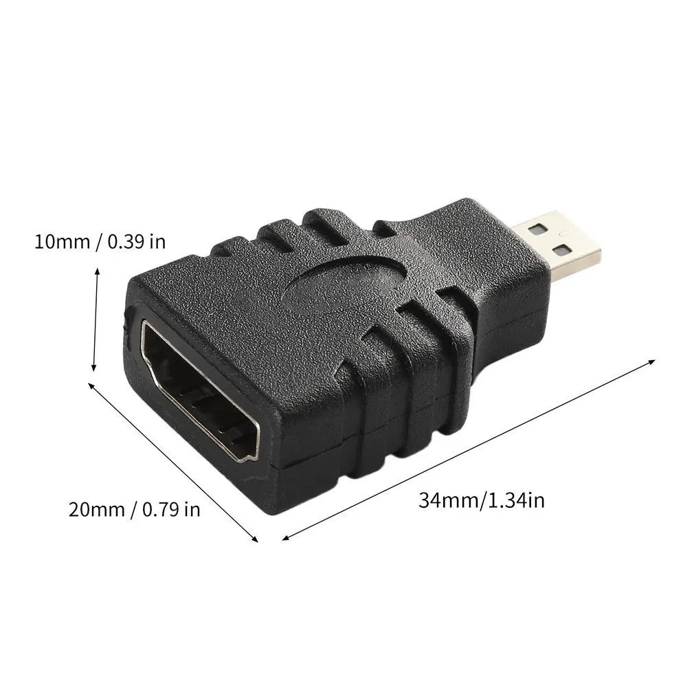 

in Stock! 1pcs Newest Promotion HDMI Female to Micro HDMI Male F/M Converter Adapter Connector HD TV Camera Wholesale Mini HDMI