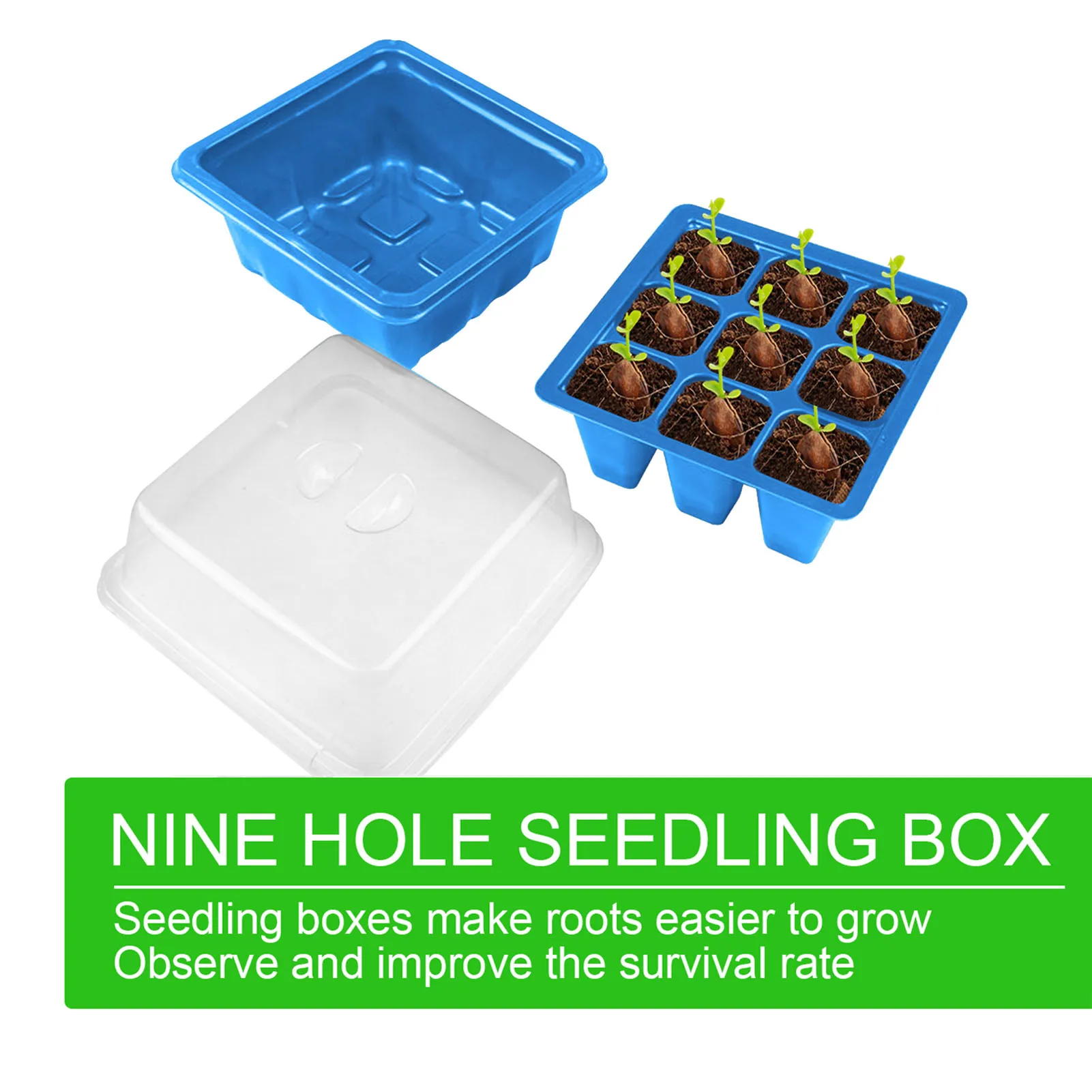 Посадочные цветы с 9 отверстиями искусственное растение куполом и основанием