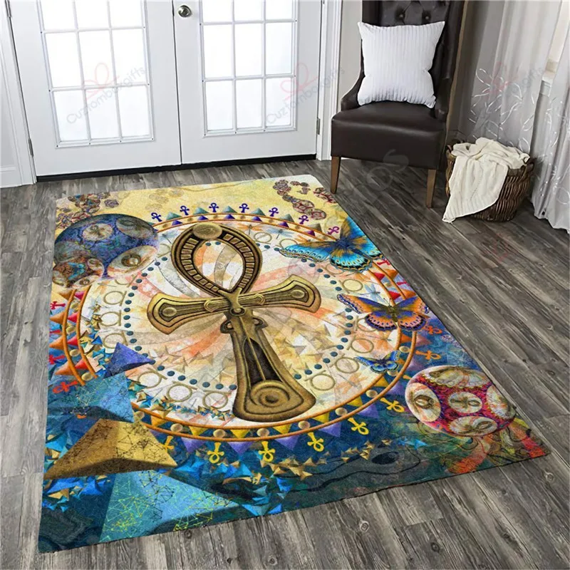 

Yoga Rug Square Anti-Skid Area Floor Mat Rug Non-slip Mat Dining Room Living Room Soft Bedroom Carpet 02