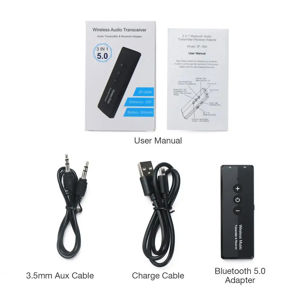Беспроводной аудио адаптер 3 в 1 для домашнего ТВ наушников приемник беспроводной