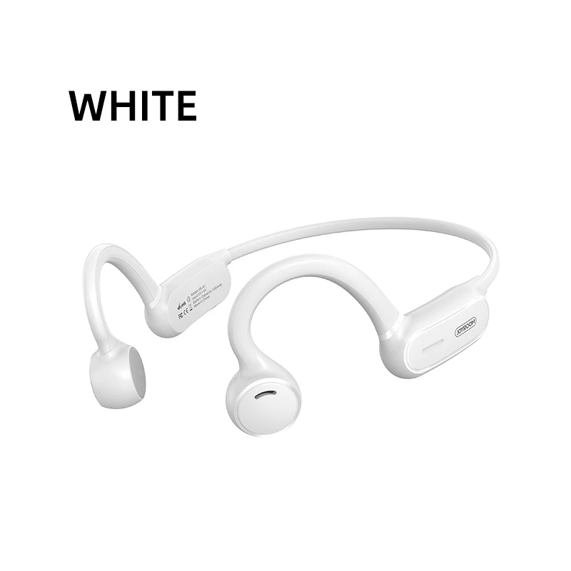 Joyroom X1 с шейным браслетом Bluetooth наушники стерео Беспроводные спортивные наушники крючок для наушников-вкладышей Стиль бас костной проводимости наушники - Цвет: Белый