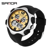 fashion sanda top brand outdoor sport watch men clock quartz watches male date alarm chrono 5bar waterproof reloj hombre