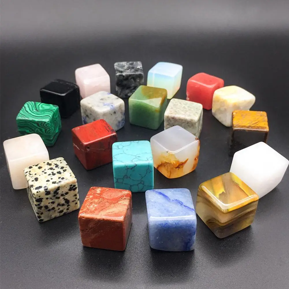 

1 Set Natural Rose Quartz Square Cube Column Amethyst Cluster Healing Wand Mineral Crystal Point Study Home Decoration Stone