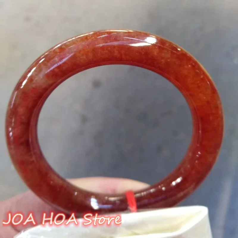 Новый браслет из натурального нефрита ручная работа резной красного на удачу