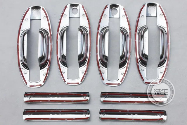 Новинка ABS хромированные покрытия для дверных ручек trim + чаша Hyundai Santa Fe 2001 2002 2003 2004