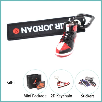 Новинка ручной работы 3D AJ Key ChaiAir Mini Jordan кроссовки модель милый брелок для ключей Баскетбольная обувь Подарочный Брелок для ключей модные украшения - Цвет: 52
