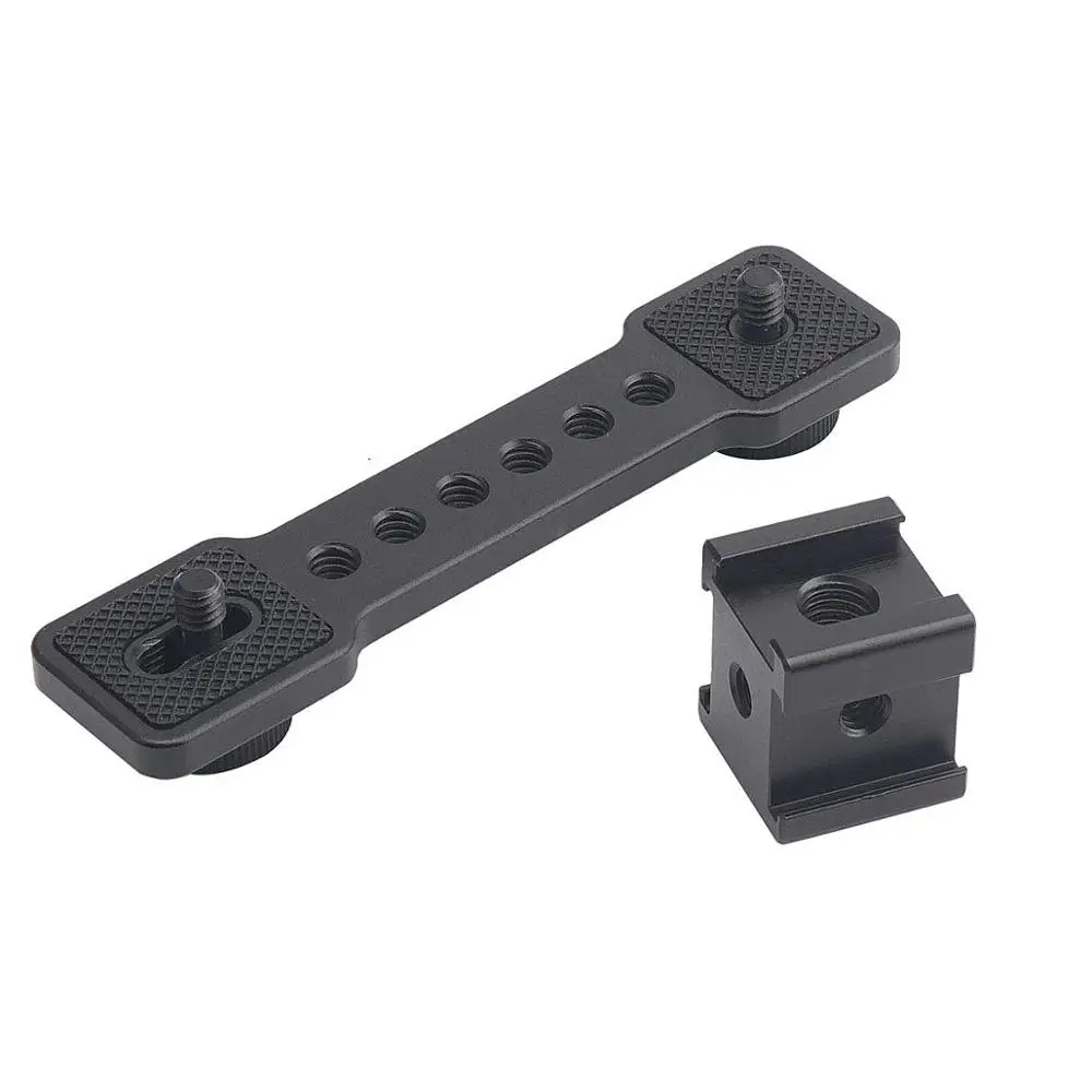 3 в 1 тройное крепление для холодного башмака штатив со светодиодной подсветкой