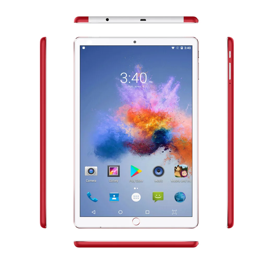 Новая система 10,1 дюймов планшет Android 8,0 3g/4g телефонные звонки 6 ГБ/128 ГБ Восьмиядерный две sim-карты Wi-Fi Bluetooth планшеты/кожаный чехол