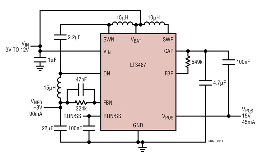 LT3487EMSE LT3487EDD LT3487-повышающий и строгий регулятор для смещения CCD | Электронные