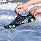 Водонепроницаемые кроссовки Aqua, пляжные кроссовки для плавания, быстросохнущие дышащие легкие кроссовки больших размеров для женщин и мужчин