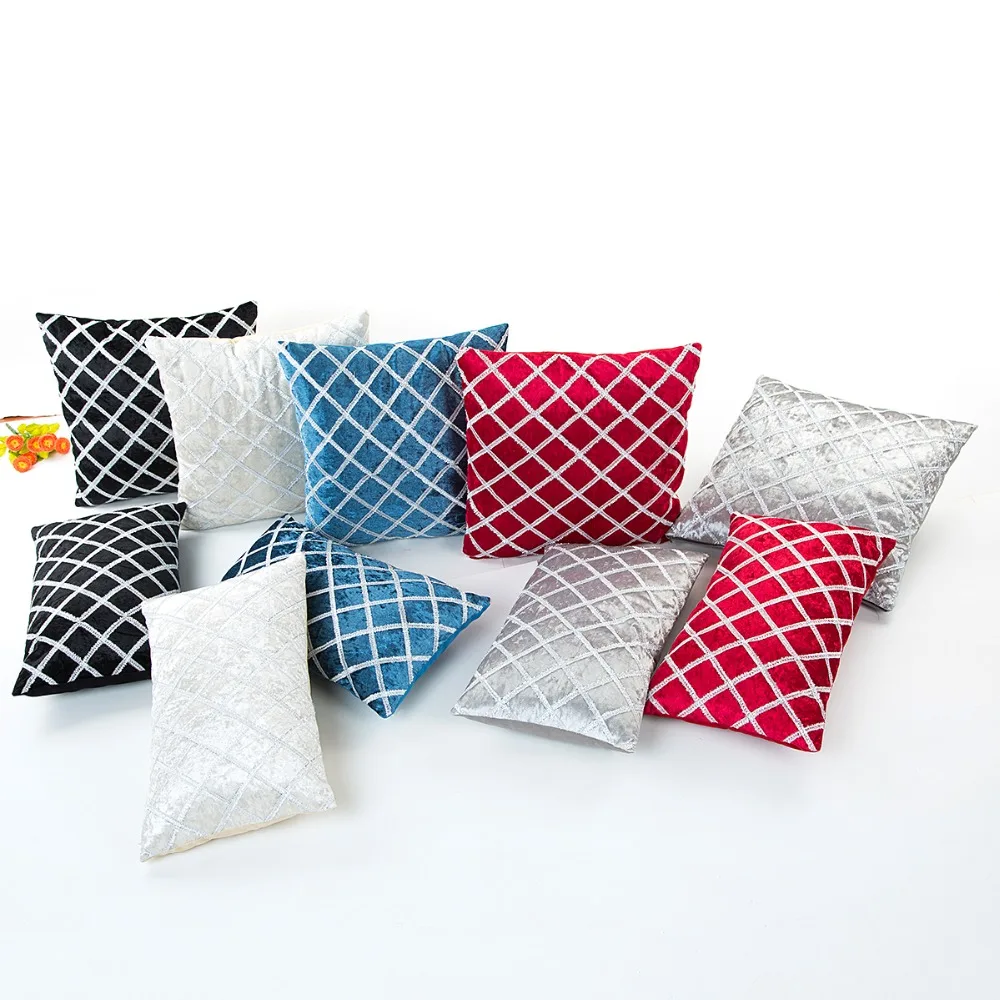 Модный Полосатый дикая лента вышивка плюшевая наволочка пасторальная модная