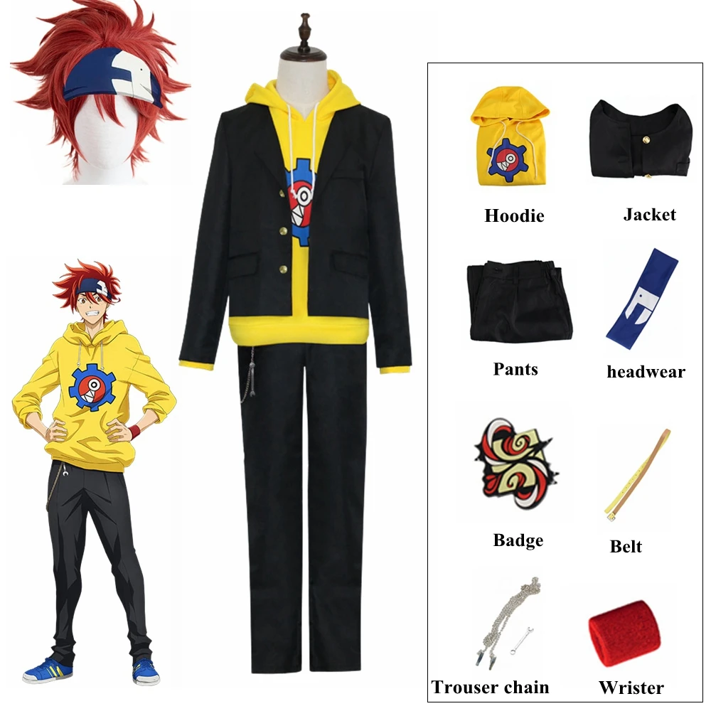 

Новинка 2021, свитшот с капюшоном в стиле аниме, женский красный парик, костюм для косплея на Хэллоуин и вечеринку