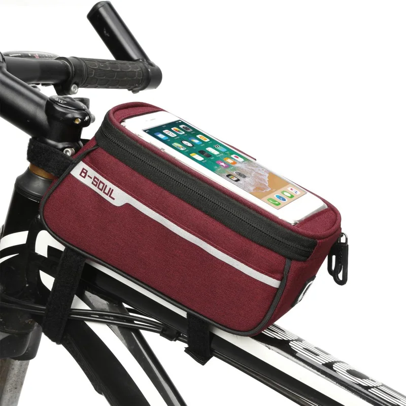 

Bicycle Bags Waterproof Bike Front Beam Pack Tube Saddle Bag Mountain Bike Saddle Bag Bike Top Front Tube Bag