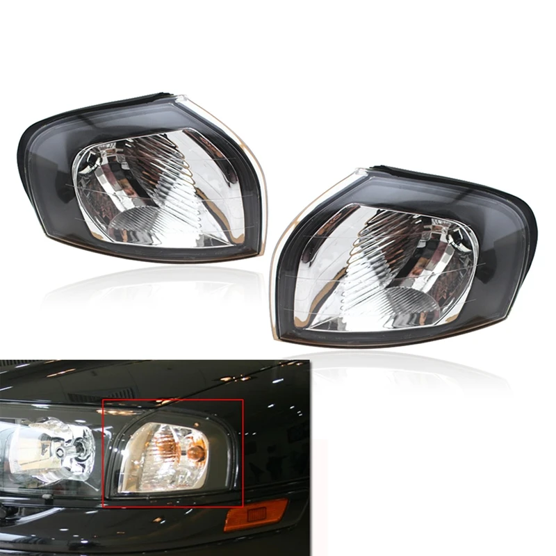 1 Pairs Left/Right Front Side Fender Light For Volvo S80 1999 2000 2002 2005 2006 Corner Turn Headlight Marker | Автомобили и
