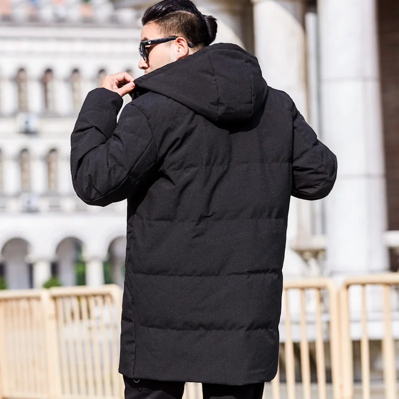 Плюс размер 8XL 7XL 6XL пуховик для мужчин утиный пух теплые зимние куртки мужские