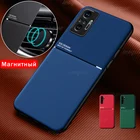 Автомобильный держатель Магнитный чехол для Xiaomi Redmi Note 10 Pro 5G 9 4G 9s 10s Note 9t 7 8 Pro 8t 5 Note10 10pro 9a 9c Роскошный чехол