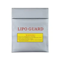 1pcs rc li po battery fireproof safety guard safe protection bag silver color charging sack