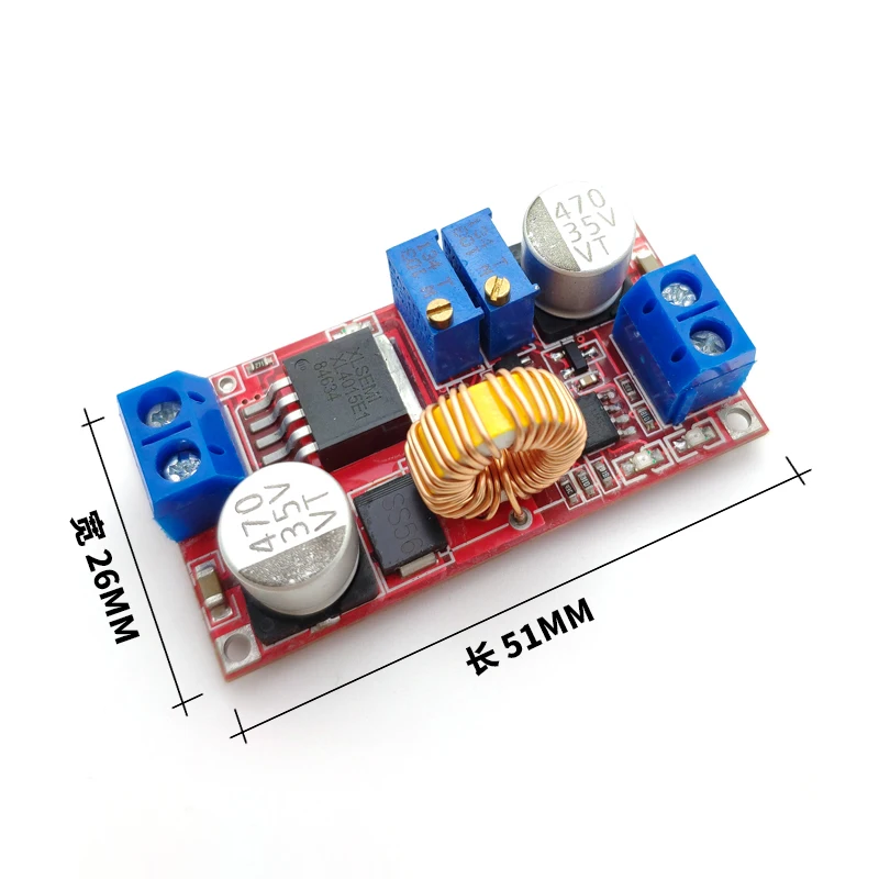 

Adjustable Step-down Power Supply Buck Voltage Converter Regulator module Large current 5A,Constant current and voltage XL4015