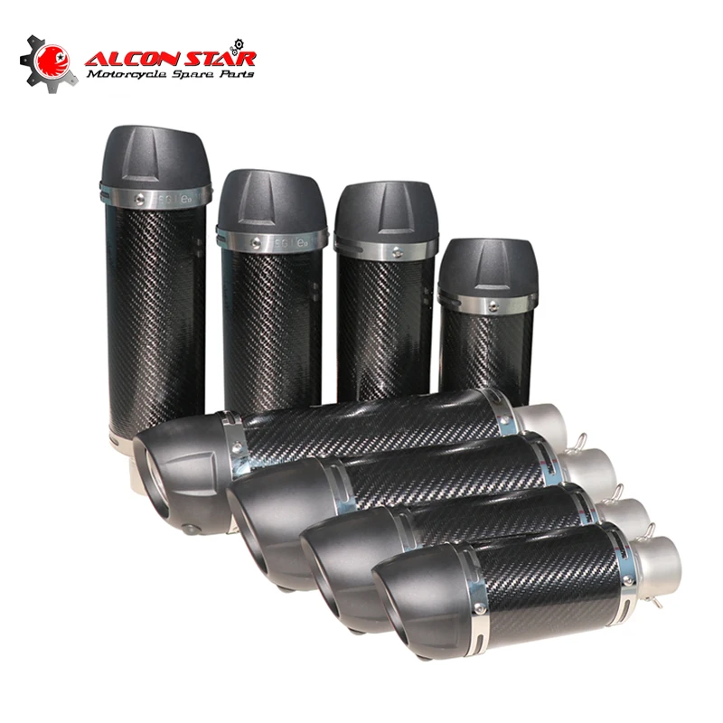 Выхлопной глушитель Alconstar из углеродного волокна 51 мм модификация выхлопной