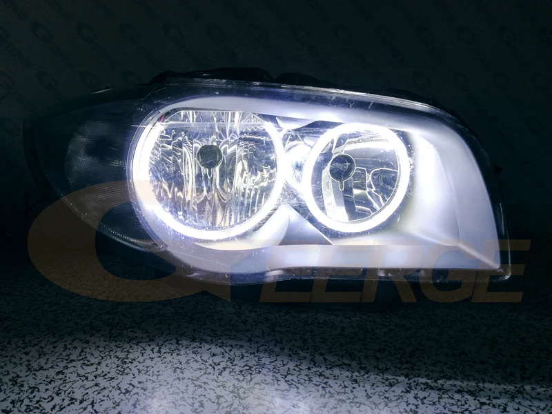 Для BMW 1 серия E81 E82 E87 E88 2004-2012 отличный ультра яркий COB led Ангельские Глазки halo