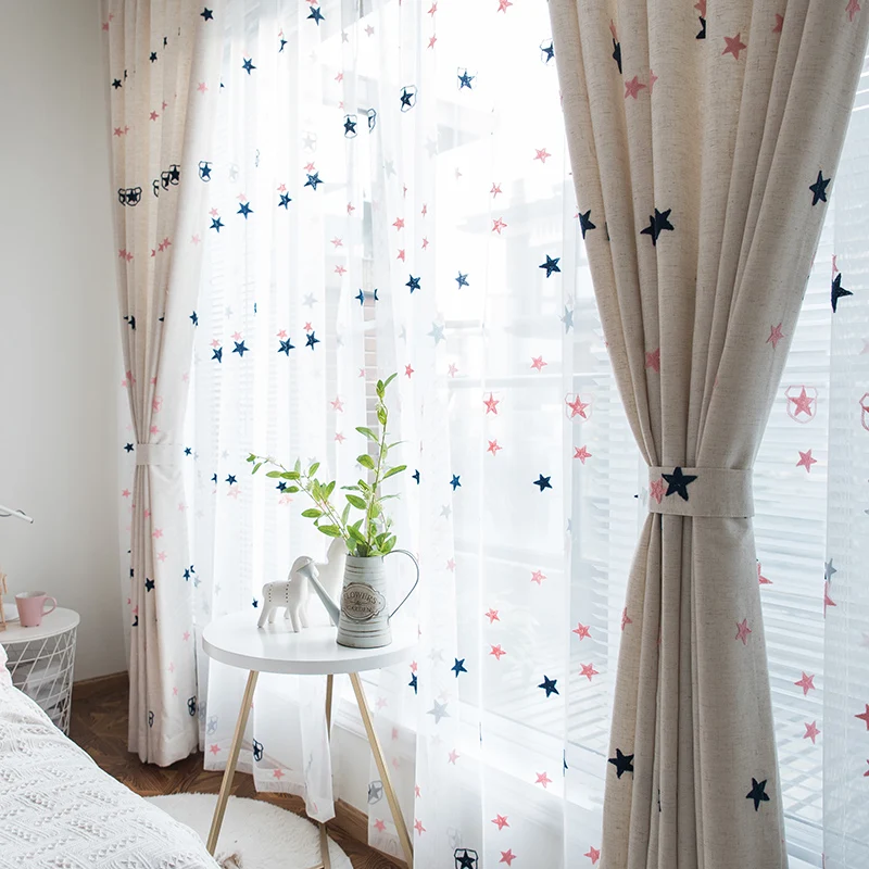 Детская комната занавес мультфильм для комнаты мальчика Девочка занавеска