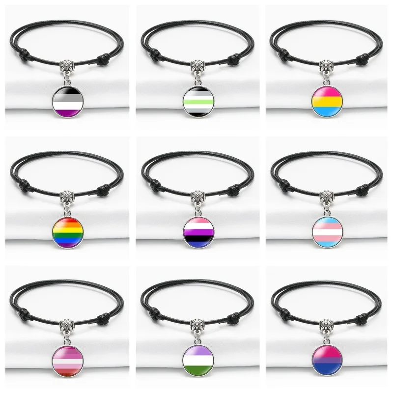 Браслет ручной работы с подвесками для бисексуалов и лесбиянок - купить по