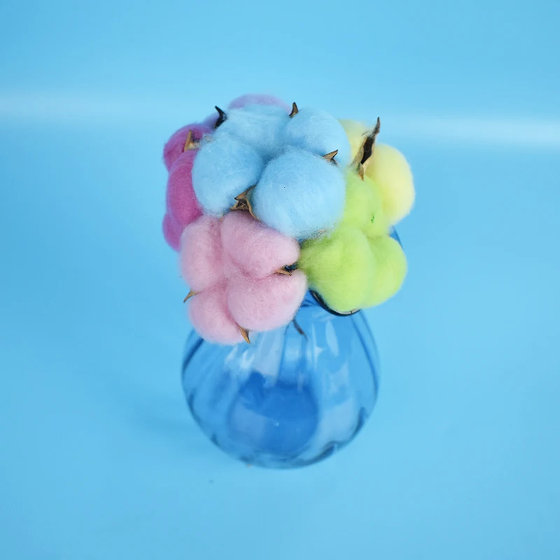 5 шт./упак. натуральная сухая хлопковая головка искусственный цветок сделай сам