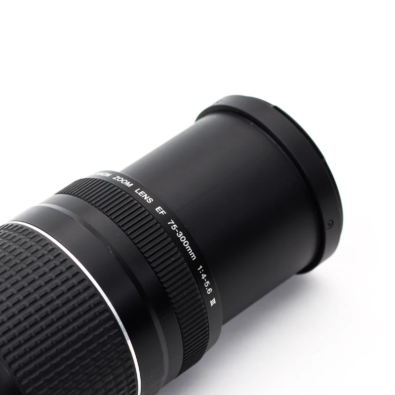 Б/у объектив 95% 75-300 мм EF F/4-5.6 III телеобъектив для Canon EOS 1300D 650D 700D 60D 70D 80D 6D 7D 5D2 5D3 T3i T5i T6