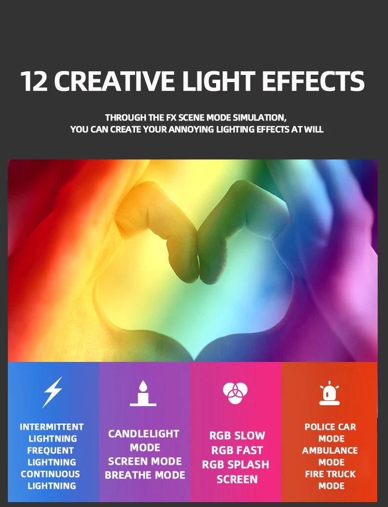 SOONPHO RGB видео светильник светодиодный Камера полный Цвет Выход комплект с